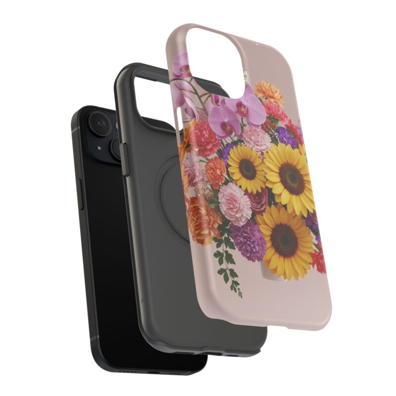 Floral Impact-Resistant Phone Case - Vibrant Sunflowers & Orchids - Image 72