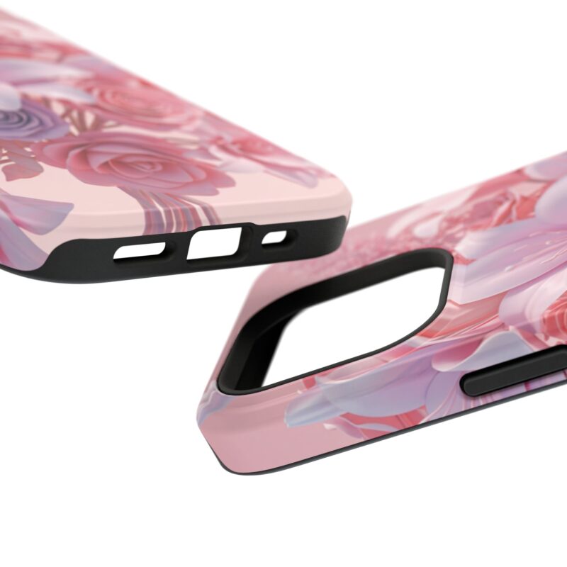 Floral Impact-Resistant Phone Case - Vibrant Pink Flower Design - Image 111