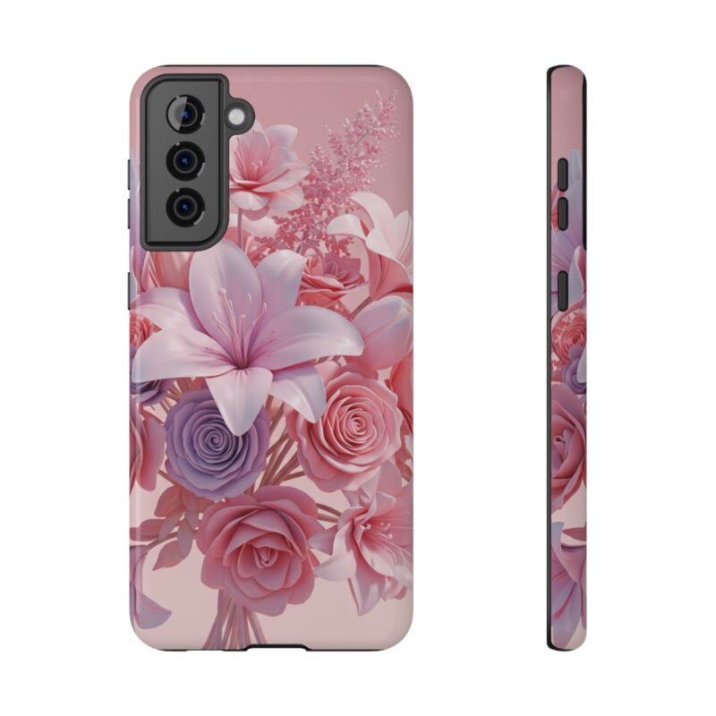 Floral Impact-Resistant Phone Case - Vibrant Pink Flower Design - Image 27