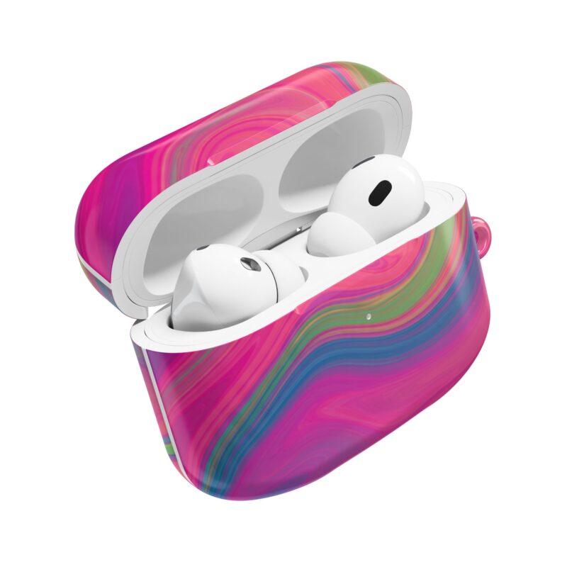 Colorful Abstract AirPod Case - Unique Design for Music Lovers, Perfect Gift for Teens, Women, and Tech Enthusiasts, Stylish and Durable - Image 4