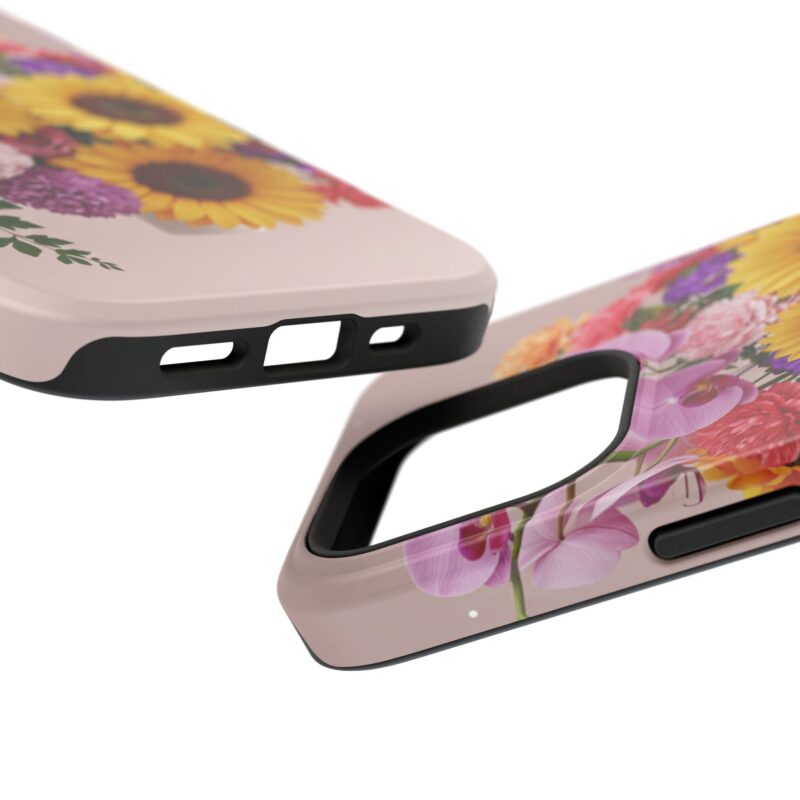 Floral Impact-Resistant Phone Case - Vibrant Sunflowers & Orchids - Image 111