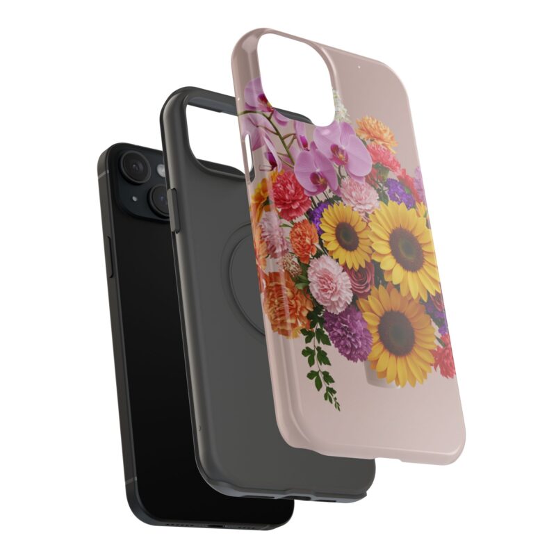 Floral Impact-Resistant Phone Case - Vibrant Sunflowers & Orchids - Image 84