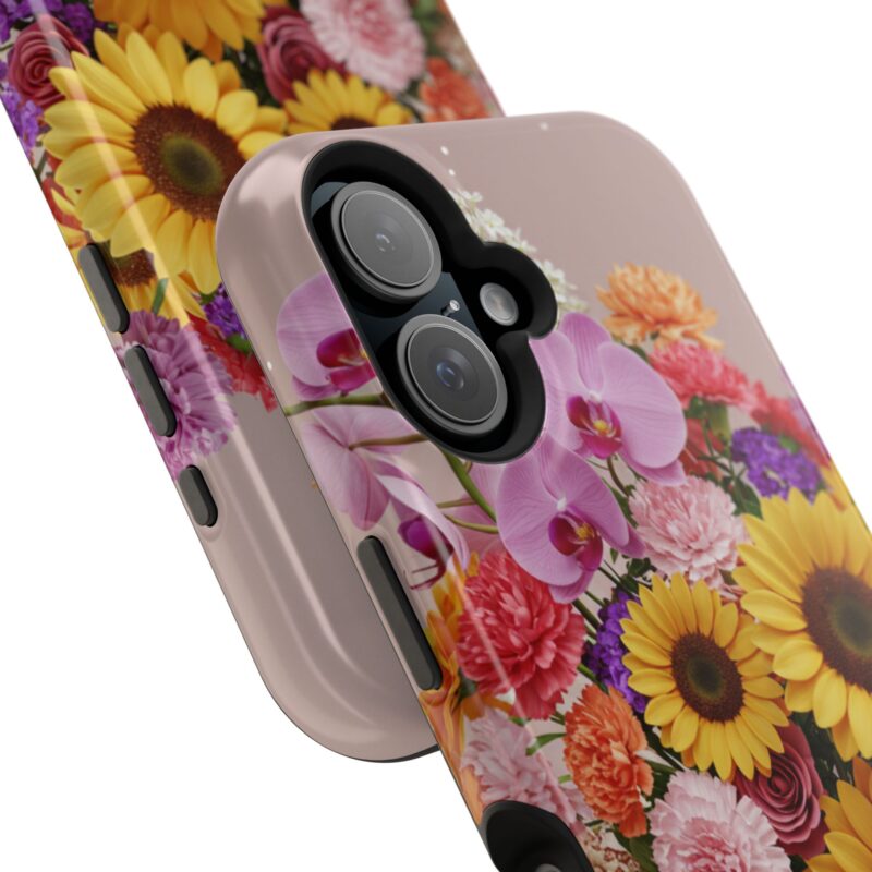 Floral Impact-Resistant Phone Case - Vibrant Sunflowers & Orchids - Image 146