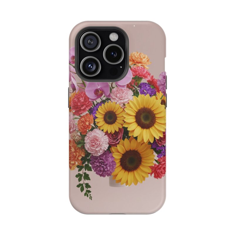 Floral Impact-Resistant Phone Case - Vibrant Sunflowers & Orchids - Image 77