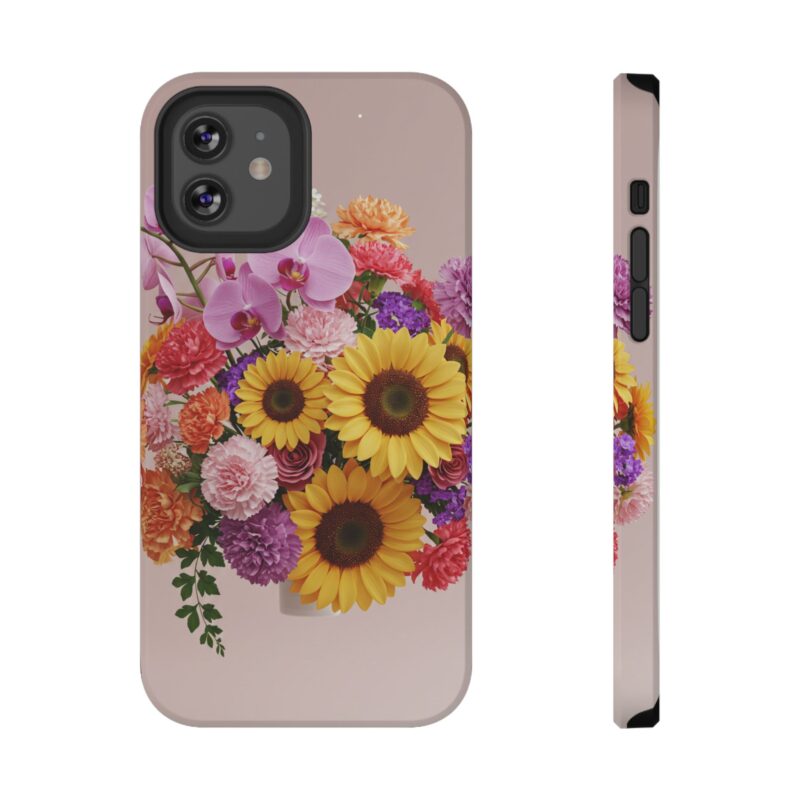 Floral Impact-Resistant Phone Case - Vibrant Sunflowers & Orchids - Image 39