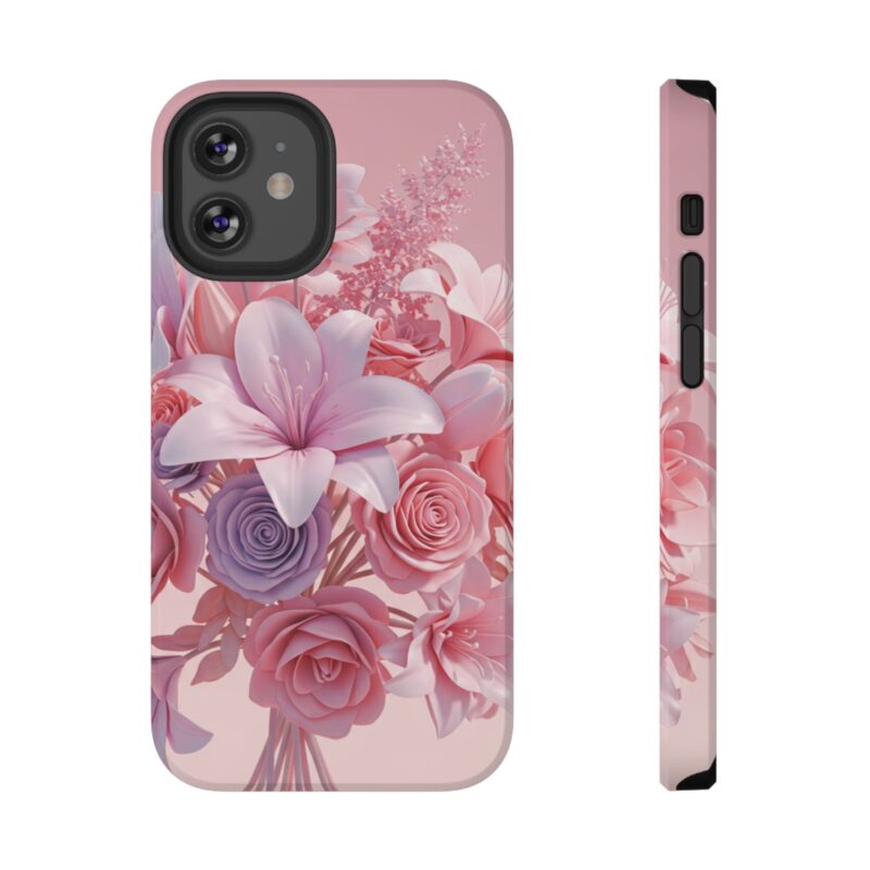 Floral Impact-Resistant Phone Case - Vibrant Pink Flower Design - Image 47