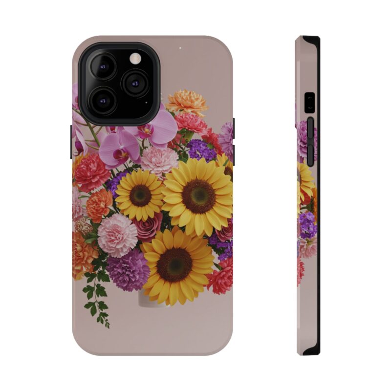 Floral Impact-Resistant Phone Case - Vibrant Sunflowers & Orchids - Image 19