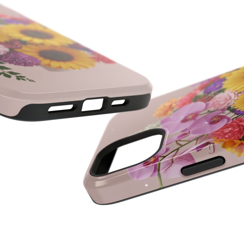 Floral Impact-Resistant Phone Case - Vibrant Sunflowers & Orchids - Image 115