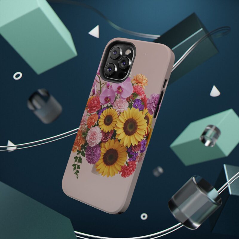 Floral Impact-Resistant Phone Case - Vibrant Sunflowers & Orchids - Image 52