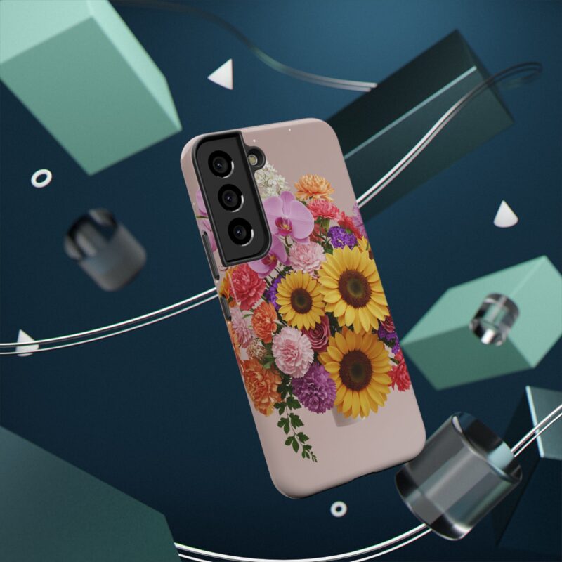 Floral Impact-Resistant Phone Case - Vibrant Sunflowers & Orchids - Image 54