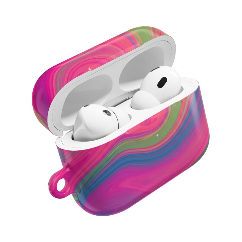 Colorful Abstract AirPod Case - Unique Design for Music Lovers, Perfect Gift for Teens, Women, and Tech Enthusiasts, Stylish and Durable - Image 8