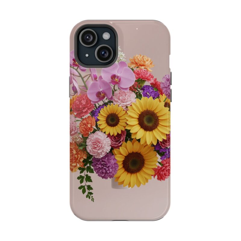 Floral Impact-Resistant Phone Case - Vibrant Sunflowers & Orchids - Image 81