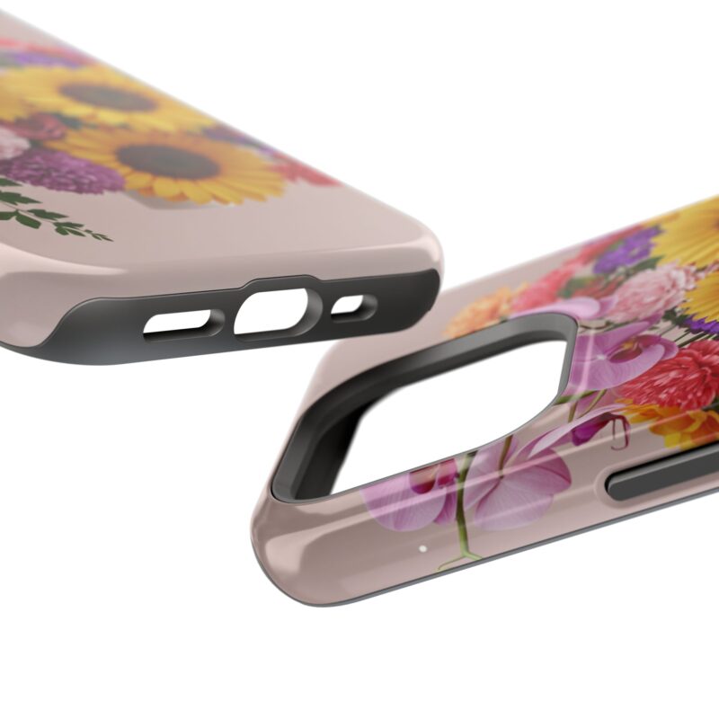 Floral Impact-Resistant Phone Case - Vibrant Sunflowers & Orchids - Image 75