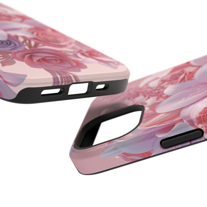 Floral Impact-Resistant Phone Case - Vibrant Pink Flower Design - Image 103