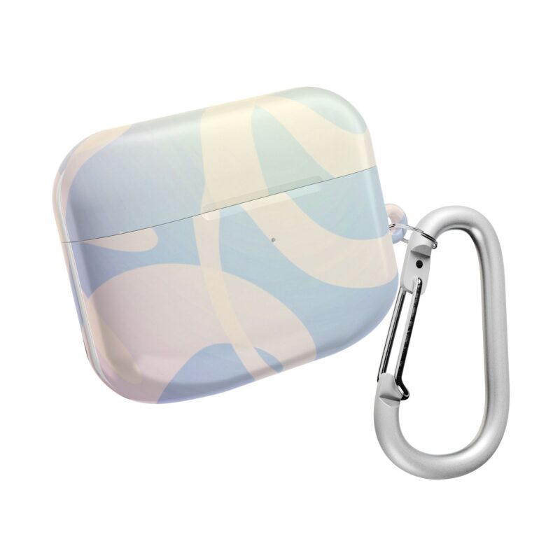 AirPod Case with Wave Design, Blue AirPods Sleeve, Cute Earbud Cover, Gift for Music Lovers, Trendy Accessories - Image 3