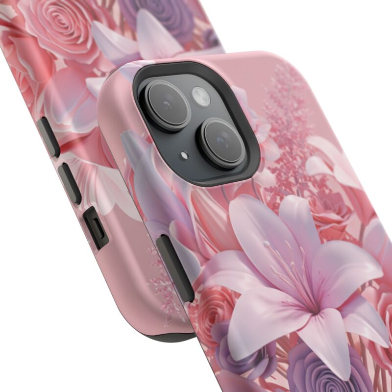 Floral Impact-Resistant Phone Case - Vibrant Pink Flower Design - Image 70