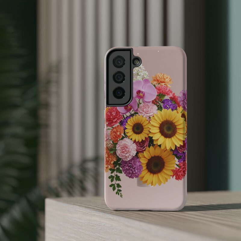 Floral Impact-Resistant Phone Case - Vibrant Sunflowers & Orchids - Image 55