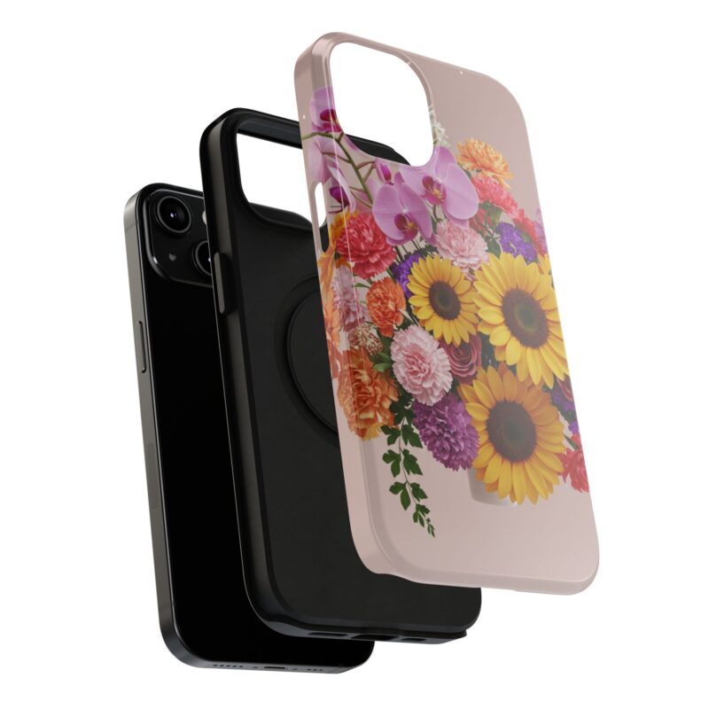 Floral Impact-Resistant Phone Case - Vibrant Sunflowers & Orchids - Image 100