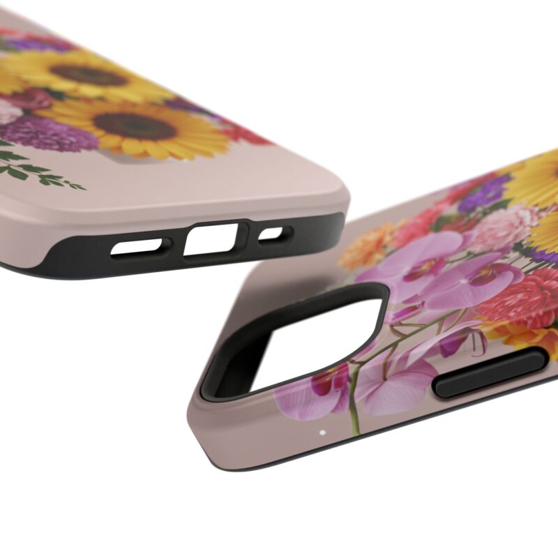 Floral Impact-Resistant Phone Case - Vibrant Sunflowers & Orchids - Image 103