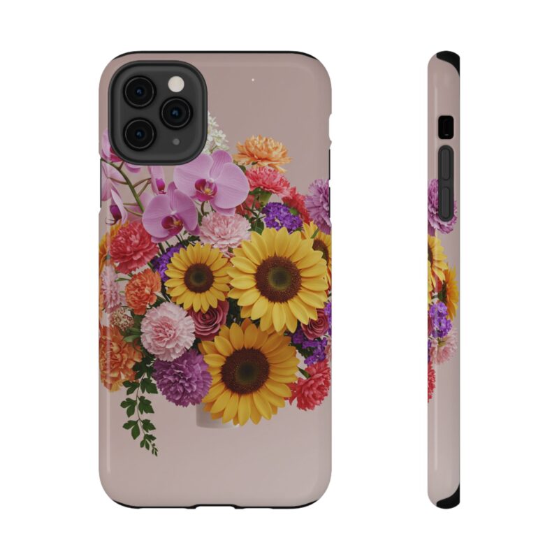 Floral Impact-Resistant Phone Case - Vibrant Sunflowers & Orchids - Image 35