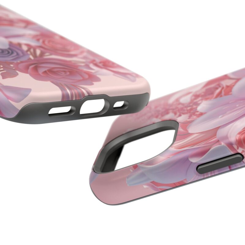 Floral Impact-Resistant Phone Case - Vibrant Pink Flower Design - Image 71