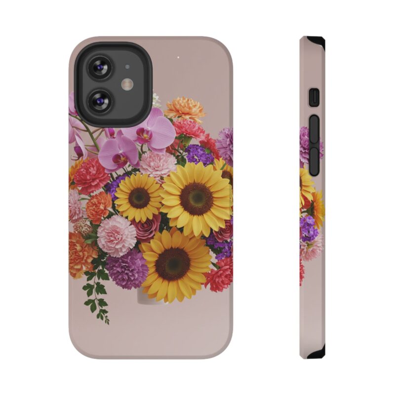 Floral Impact-Resistant Phone Case - Vibrant Sunflowers & Orchids - Image 47