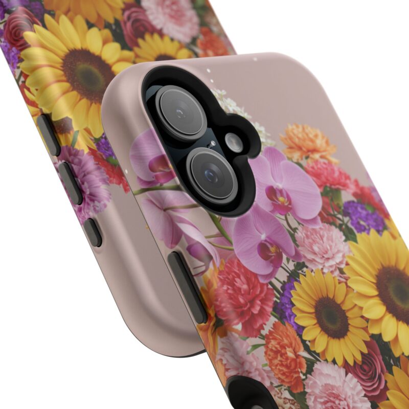 Floral Impact-Resistant Phone Case - Vibrant Sunflowers & Orchids - Image 150