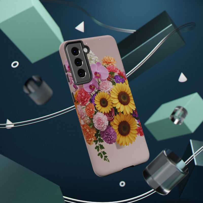Floral Impact-Resistant Phone Case - Vibrant Sunflowers & Orchids - Image 26
