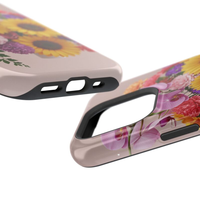 Floral Impact-Resistant Phone Case - Vibrant Sunflowers & Orchids - Image 131