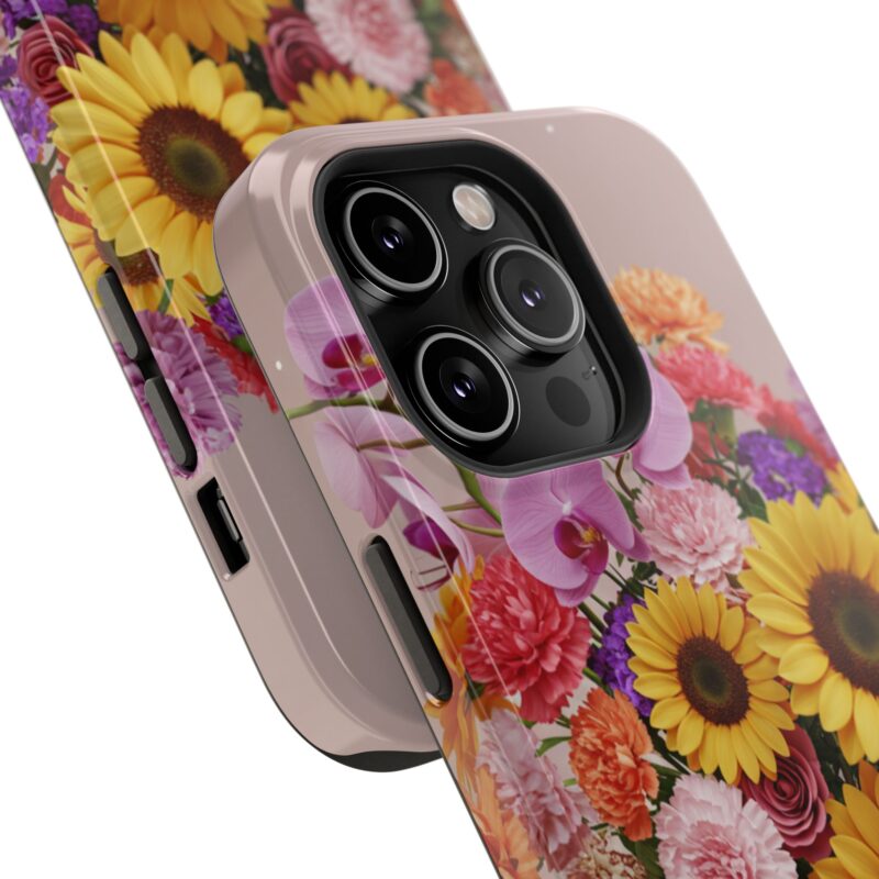 Floral Impact-Resistant Phone Case - Vibrant Sunflowers & Orchids - Image 106