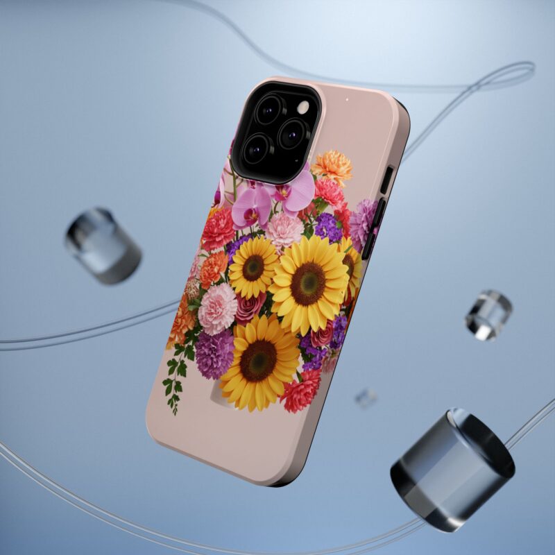 Floral Impact-Resistant Phone Case - Vibrant Sunflowers & Orchids - Image 21