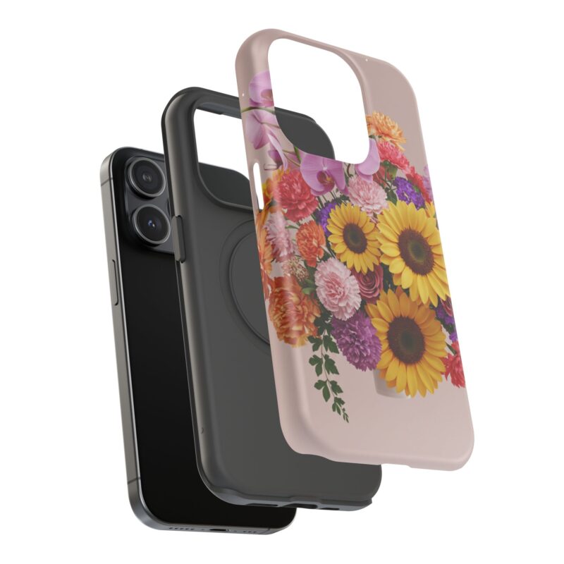 Floral Impact-Resistant Phone Case - Vibrant Sunflowers & Orchids - Image 80