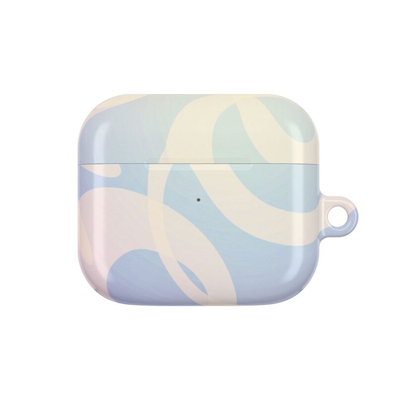 AirPod Case with Wave Design, Blue AirPods Sleeve, Cute Earbud Cover, Gift for Music Lovers, Trendy Accessories - Image 17