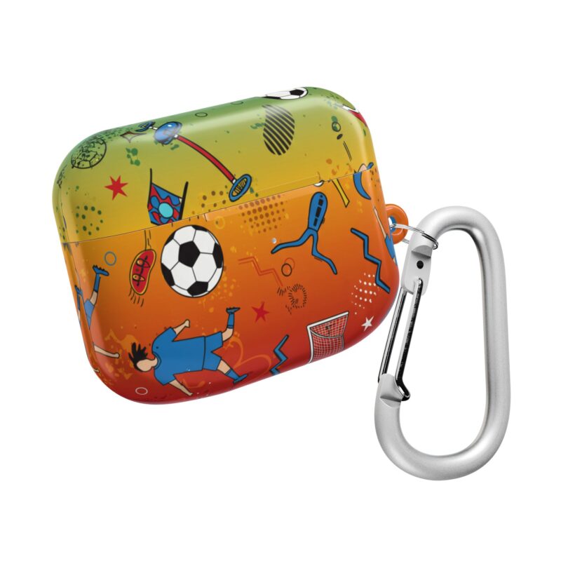 Vibrant Soccer AirPod Case | Sporty Design for Music Lovers, Unique Gift for Kids, Trendy Accessory for Athletes, Perfect for [...] - Image 3
