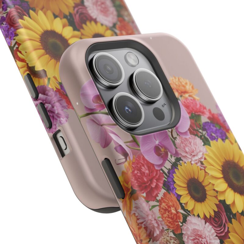 Floral Impact-Resistant Phone Case - Vibrant Sunflowers & Orchids - Image 78