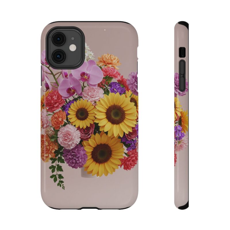 Floral Impact-Resistant Phone Case - Vibrant Sunflowers & Orchids - Image 31