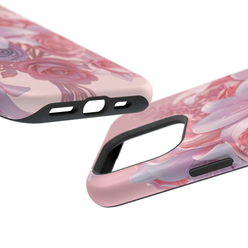 Floral Impact-Resistant Phone Case - Vibrant Pink Flower Design - Image 143