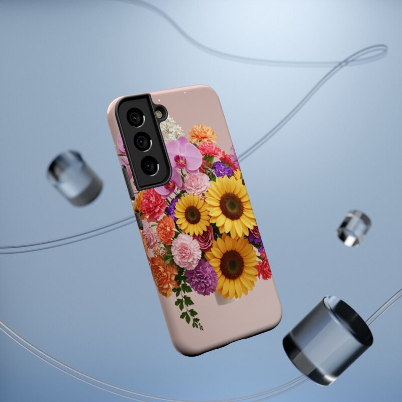 Floral Impact-Resistant Phone Case - Vibrant Sunflowers & Orchids - Image 56