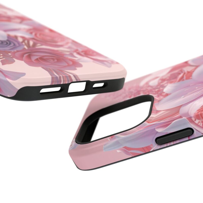 Floral Impact-Resistant Phone Case - Vibrant Pink Flower Design - Image 127
