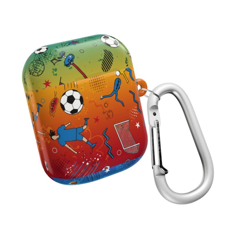 Vibrant Soccer AirPod Case | Sporty Design for Music Lovers, Unique Gift for Kids, Trendy Accessory for Athletes, Perfect for [...] - Image 11