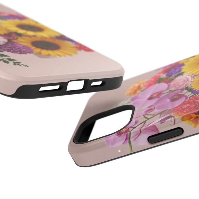 Floral Impact-Resistant Phone Case - Vibrant Sunflowers & Orchids - Image 119