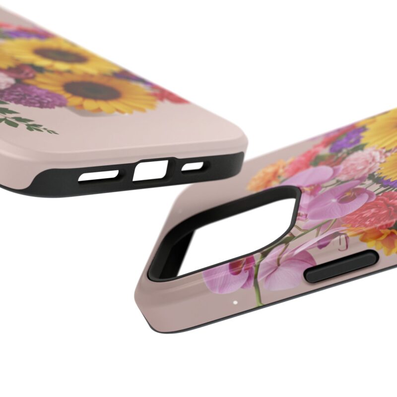 Floral Impact-Resistant Phone Case - Vibrant Sunflowers & Orchids - Image 127