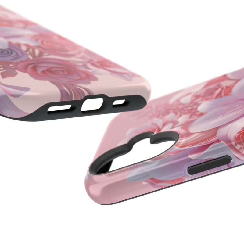 Floral Impact-Resistant Phone Case - Vibrant Pink Flower Design - Image 155
