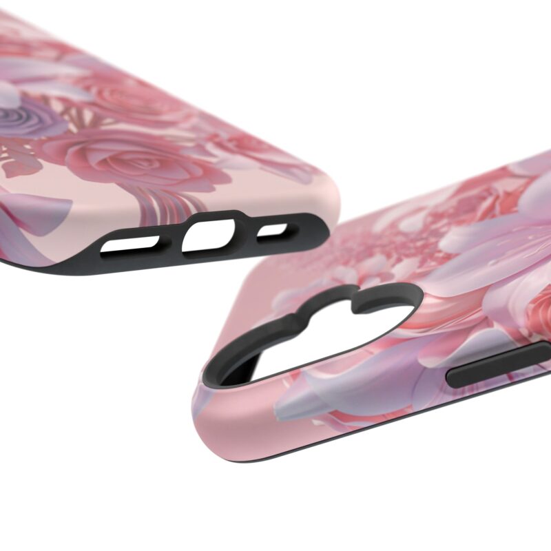 Floral Impact-Resistant Phone Case - Vibrant Pink Flower Design - Image 151