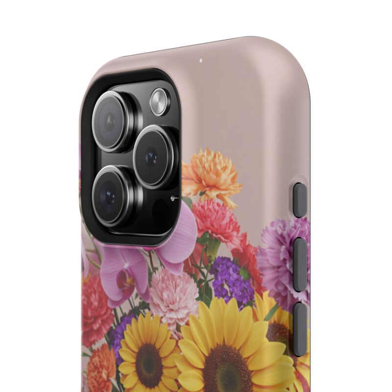 Floral Impact-Resistant Phone Case - Vibrant Sunflowers & Orchids - Image 136