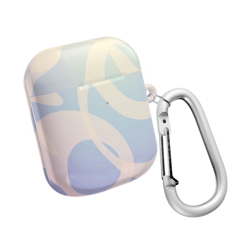 AirPod Case with Wave Design, Blue AirPods Sleeve, Cute Earbud Cover, Gift for Music Lovers, Trendy Accessories - Image 15