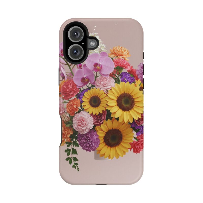 Floral Impact-Resistant Phone Case - Vibrant Sunflowers & Orchids - Image 157