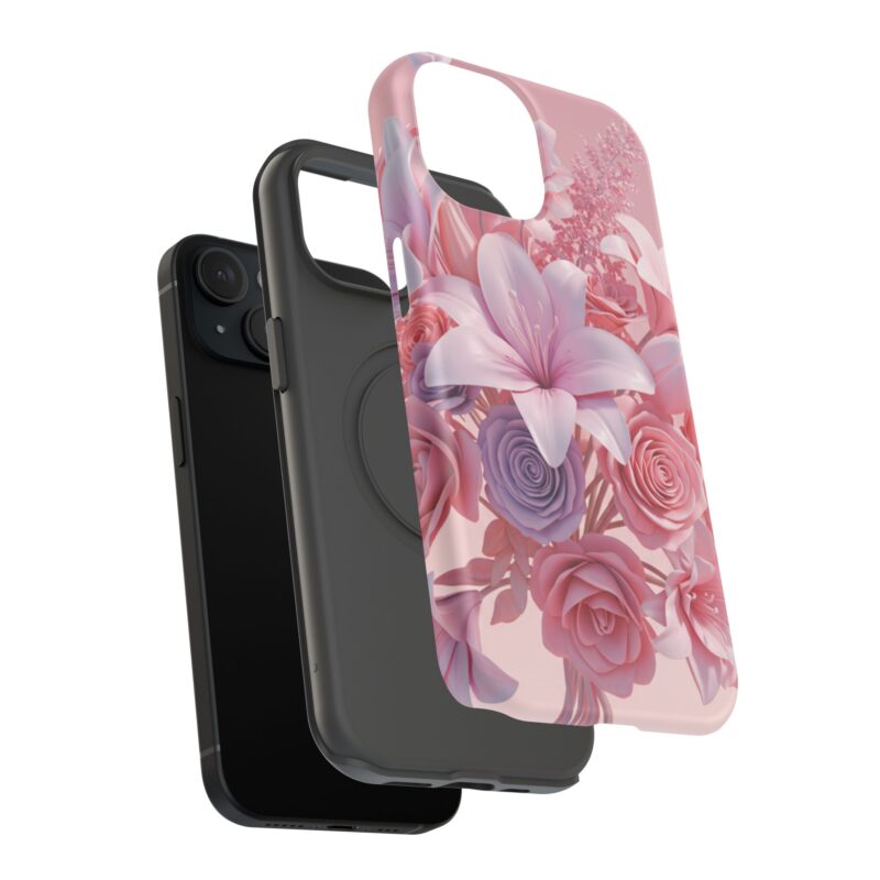 Floral Impact-Resistant Phone Case - Vibrant Pink Flower Design - Image 72