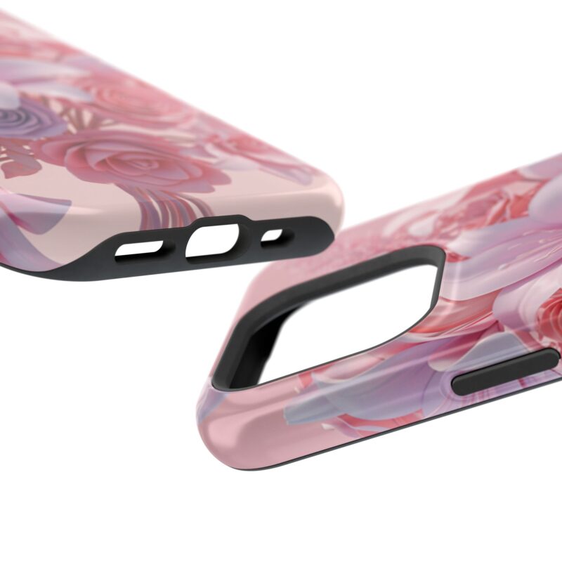 Floral Impact-Resistant Phone Case - Vibrant Pink Flower Design - Image 131