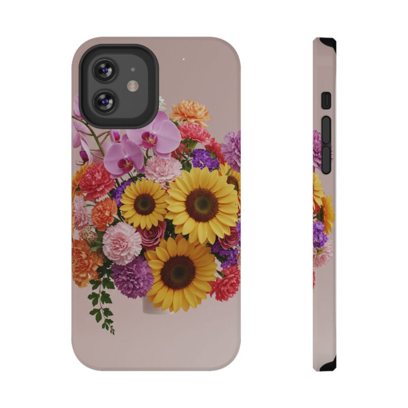 Floral Impact-Resistant Phone Case - Vibrant Sunflowers & Orchids - Image 37
